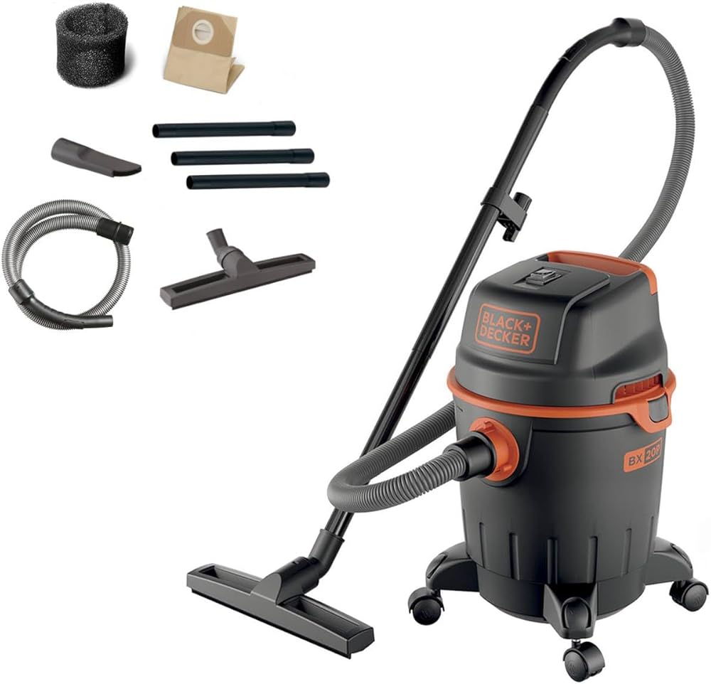 Black+Decker BXVC20PE Wet and Dry Vacuum Cleaner (1200 W, 20 L)
