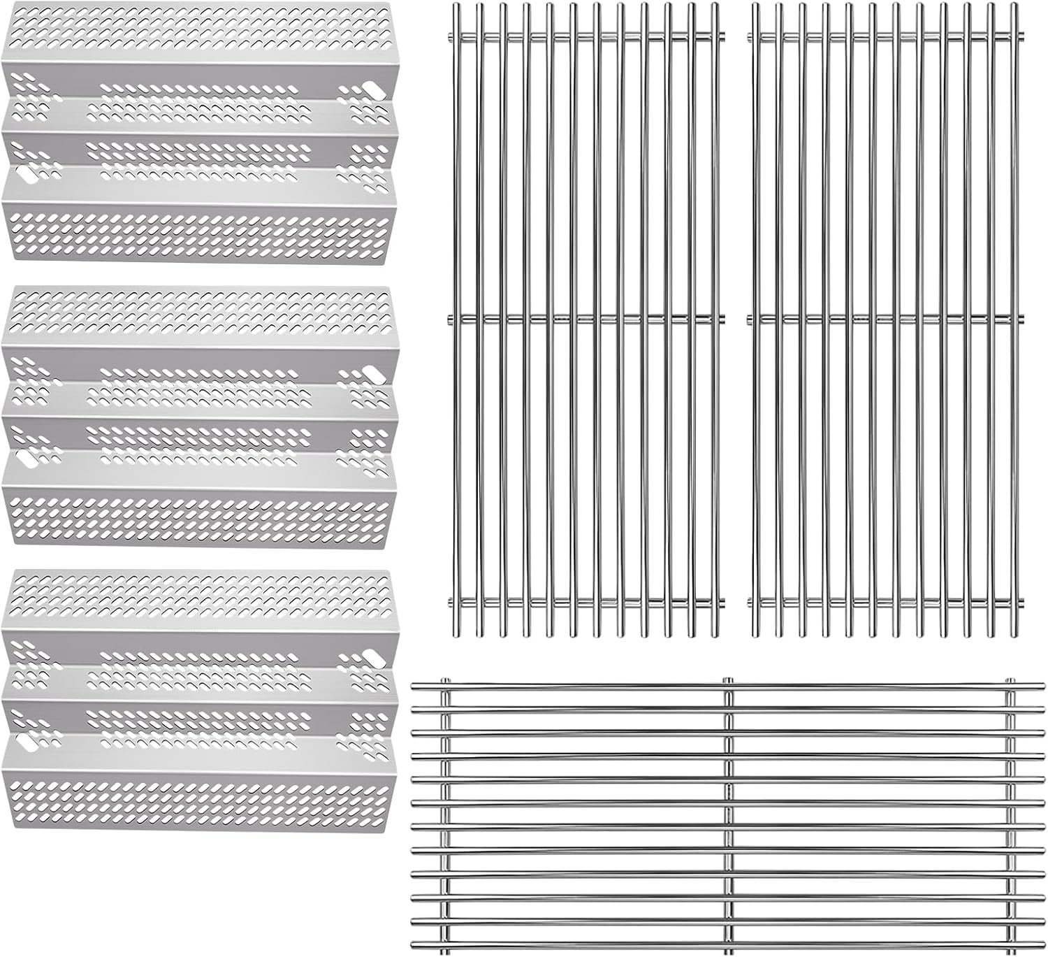 92461 Stainless Steel Heat Plate with 36-B-11 Cooking Grates Replacement for American Outdoor Replacement Grill Parts 36NB 36PC 36NB-00SP