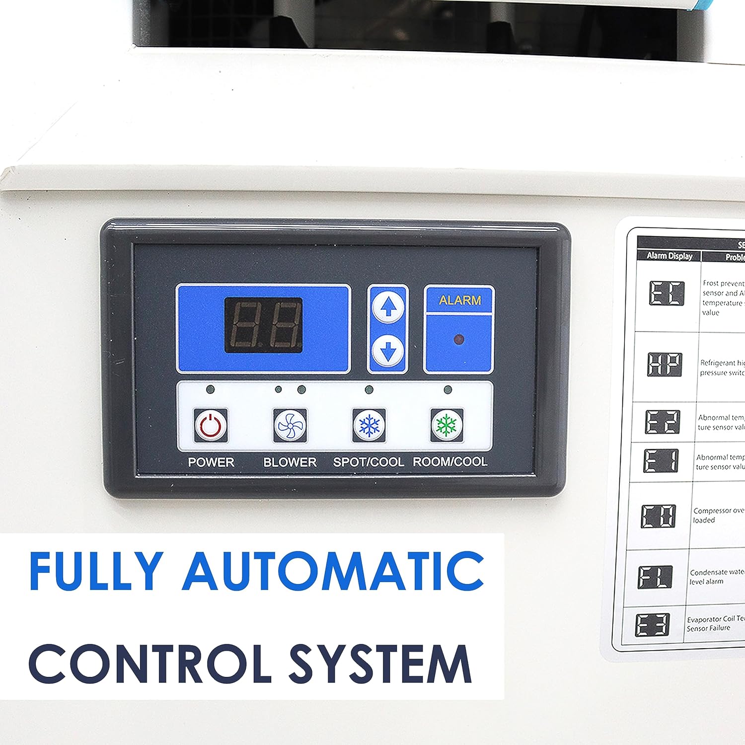 Portable Air Conditioner 20,400 BTU Industrial Spot Cooler Air Conditioner 3600m³/h Mobile Outdoor Indoor Cooling Aircon Louver Type 220V 1820W