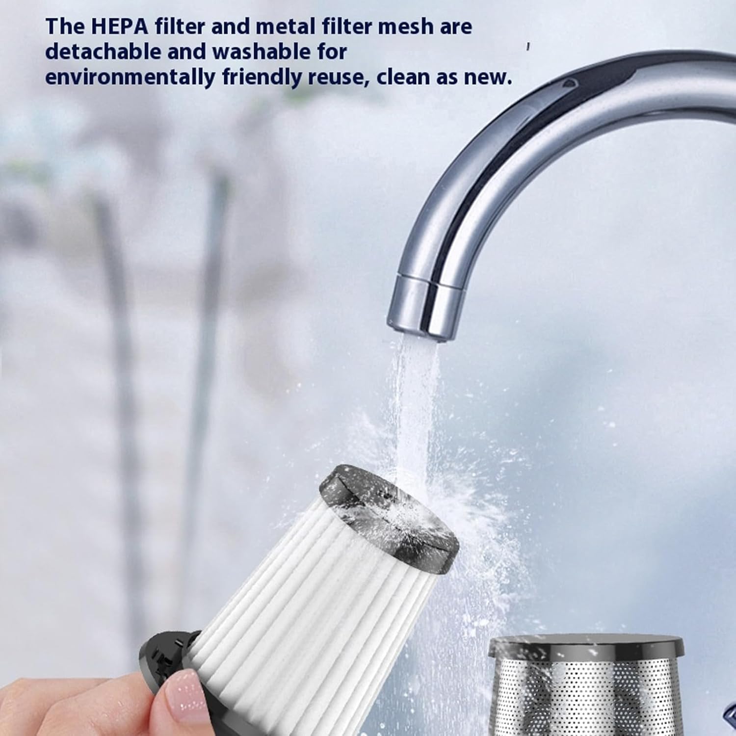 Handheld 10000Pa Strong Suction Multifunctional for Pet Hair Sofa Floor Mopping Vacuum