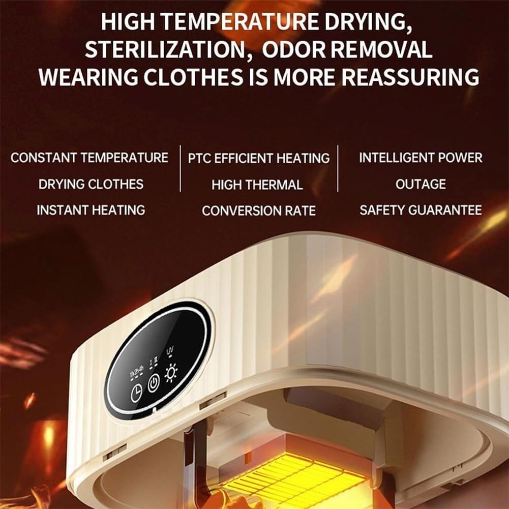 Hanging Dryer With Timer, Foldable Clothes Dryer, Household Small Dryer, Dormitory Travel Portable Air Dryer, Multi-functional Compact Dryer(Sakurapowder)