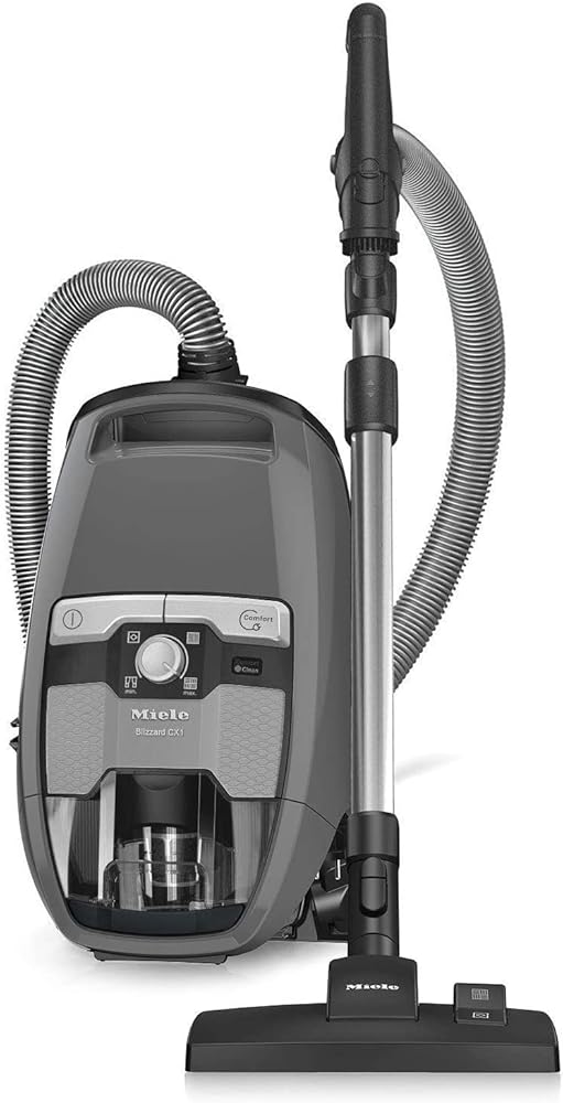 Miele Blizzard CX1 Pure Suction Canister Vacuum Cleaner + SBD285-3 Rug & Floor Tool + SBB300-3 Parquet Twister + Crevice Tool + Upholstery Tool + Dust Brush