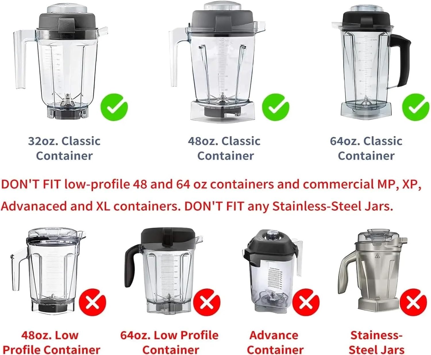 Blender Mushroom Head Drive Wheel Wall Breaker Juicer Accessory, Compatible with Vitamix 5000 5200, 64 oz 48 oz 32 oz Container