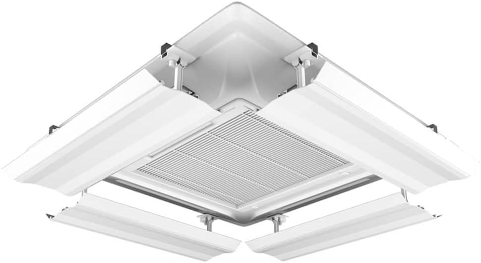 Air Conditioner Deflector for Ceiling Central Air Conditioner, Adjustable Angle, Easy Installation, Lightweight Plastic, Prevent Cold Air from Blowing Right