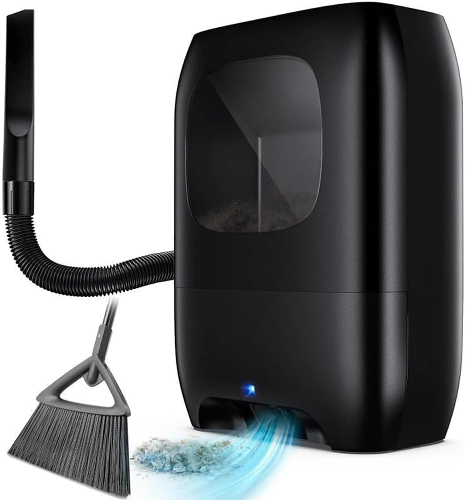 Pro Touchless Vacuum Cleaner - 1500W Bagless Canister with Automatic Dustpan for Pet Hair, Salon Cleaning, and Easy Sweeping - Efficient Hair