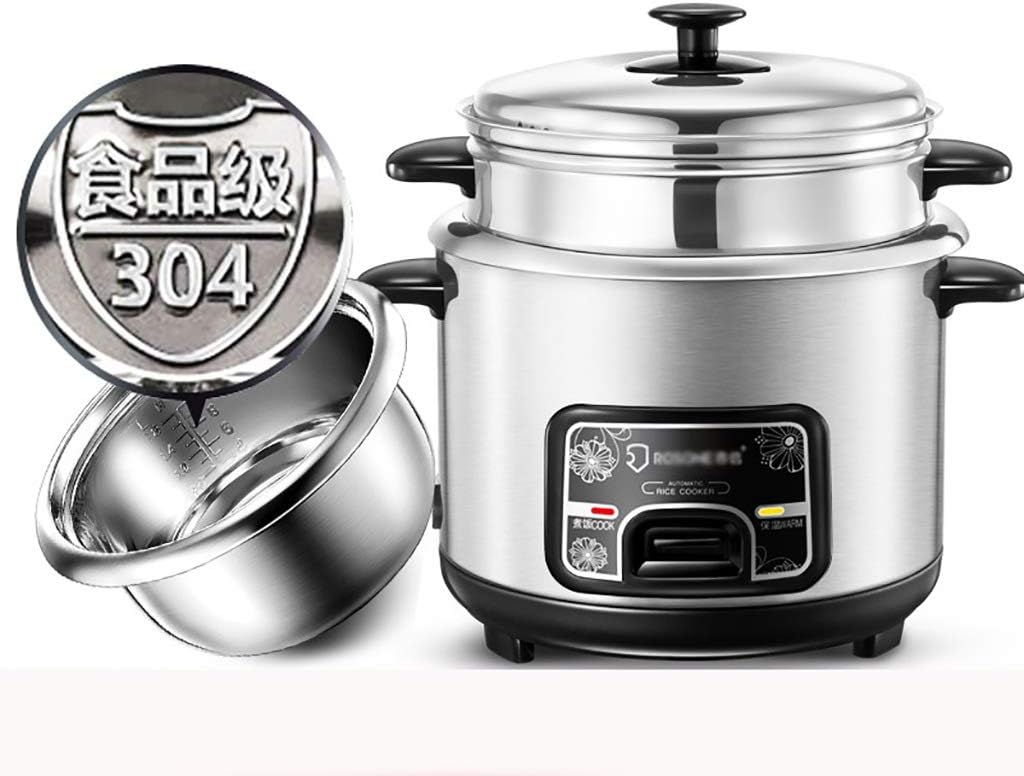 Rice Cooker (2liters/400W/220V) Home Intelligent Insulation Multi-function Stainless Steel Inner Pot Spoon Steamer And Measuring Cup Dormitory Small Appliances Can Accommodate Up To 7 People