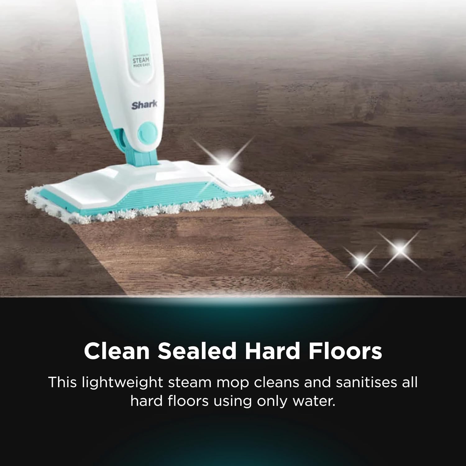 Shark Steam Mop Hard Floor Cleaner for Cleaning and Sanitizing with XL Removable Water Tank and 18-Foot Power Cord (S1000A),White