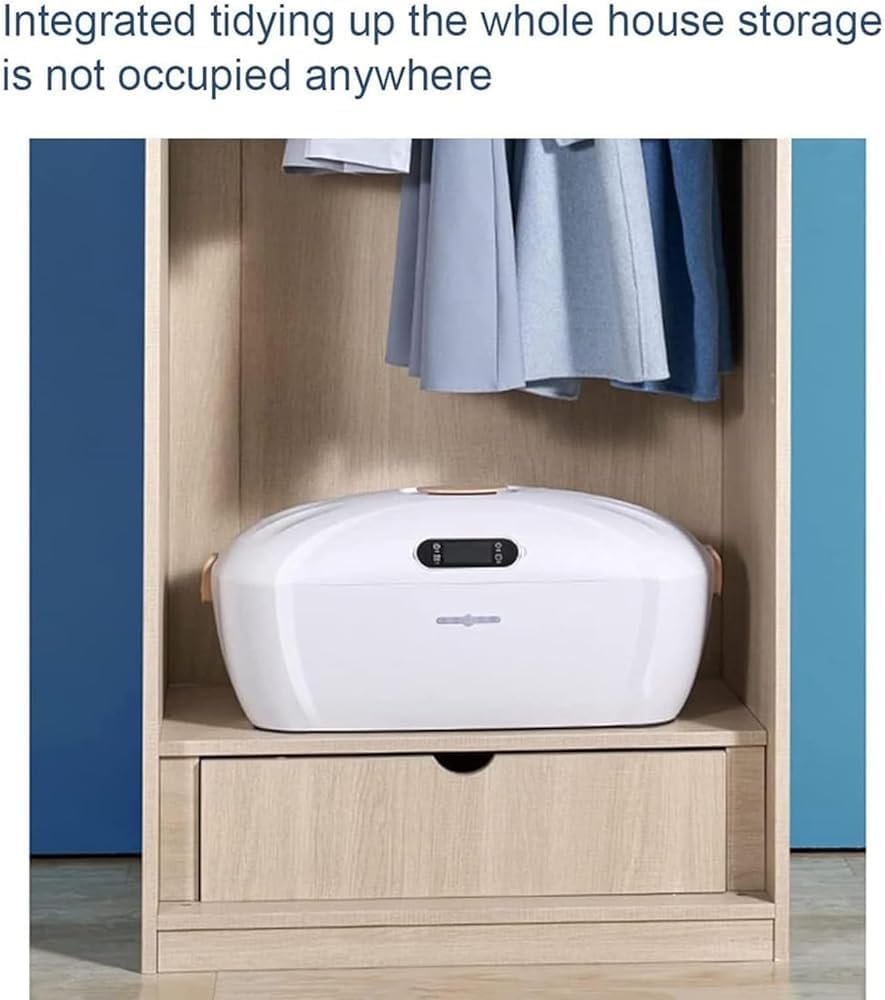 Portable Electric Clothes Dryer & Ironing Machine Smart Steam Drying, Foldable Design, Remote Control, and Wrinkle Removal for Effortless Laundry