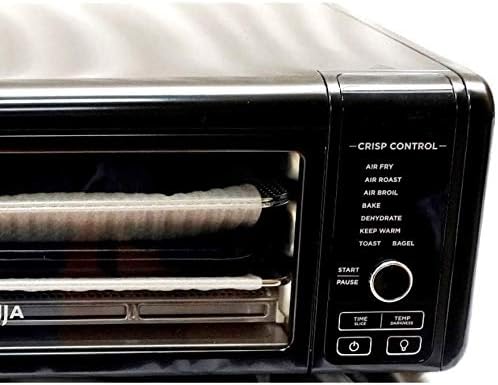 Ninja SP101 Foodi 8-in-1 Air Fry Large Toaster Oven Flip-Away for Storage Dehydrate Keep Warm 1800w XL Capacity Piano shiny BLACK (Renewed)