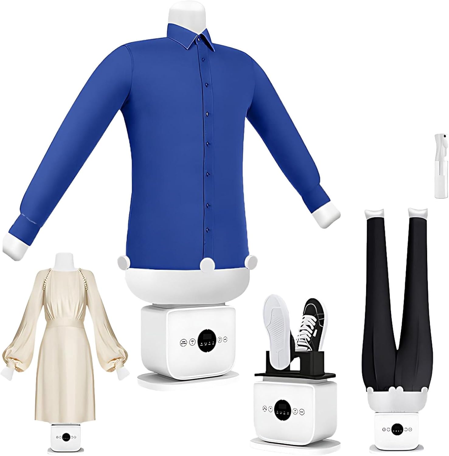 Automatic Shirt Iron,Replaces,Steam,Ironing Device With Mannequin,360 Degree,Four Internal Sock Clips,For Shirts,Blouses And Trousers(B)