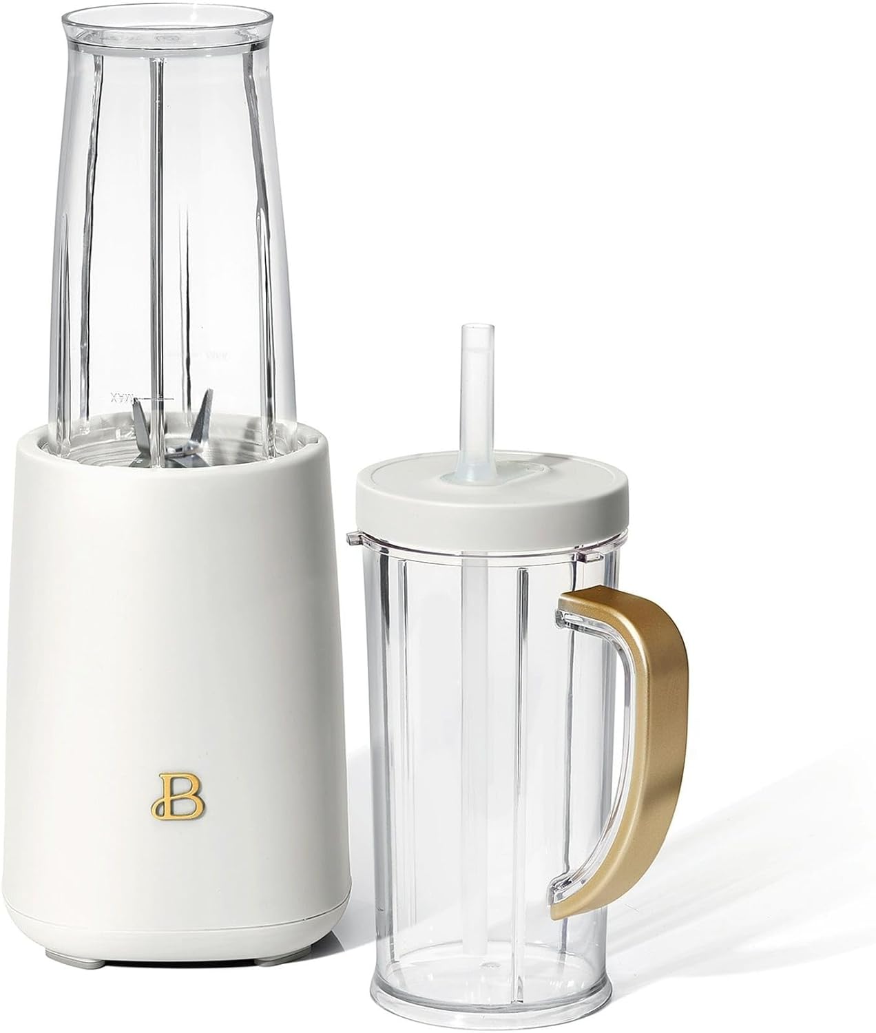 Beauti ful Personal Blender Set, 12 Pieces, 240 W, White Icing by Drew Barrymore