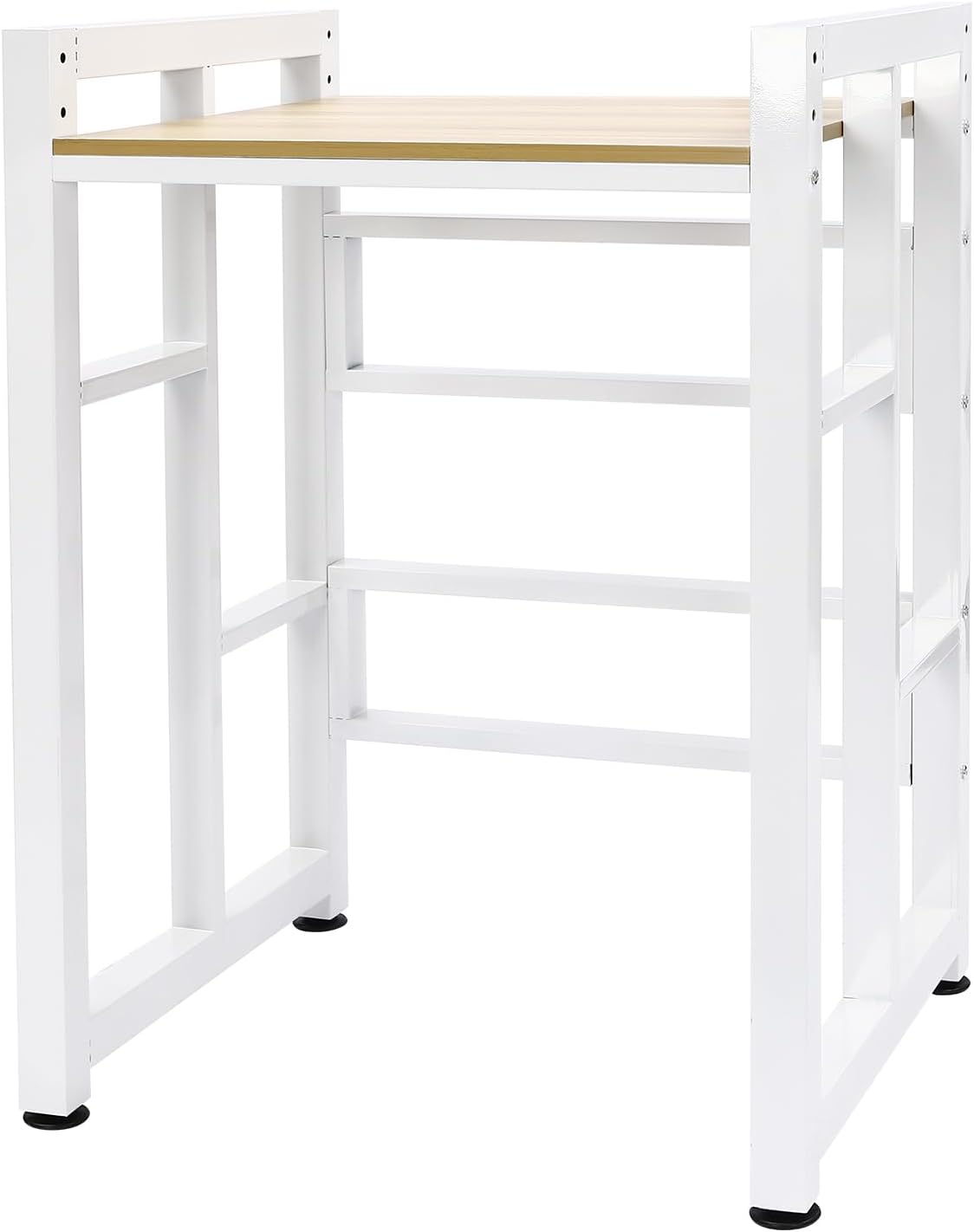 Washer & Dryer Rack, Washer and Dryer Storage Shelf with Adjustable Laminate, Space Saver Stackable Storage Shelf for Laundry Room Apartments Bedrooms, Max weight capacity of 418.9 lbs (White)