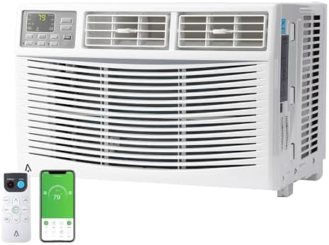 Window Air Conditioner 12000 BTU, Cools Up to 550 Sq. Ft, 3 Cooling & Fan Speeds, Energy Efficient, Ac Window Unit for Living Room, Home Office, Bedroom