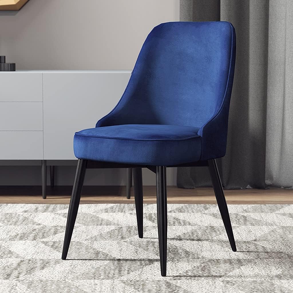 Kitchen Dining Room Furniture Chairs Velvet Dining Chairs Kitchen Living Room Chairs with Metal Legs Velvet Seat and Backrests for Office Lounge Dining Kitchen Bedroom