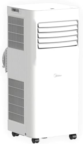 Midea 5,000 BTU Portable Air Conditioner w/ComfortSense Cools up to 150 sq. ft., 500W, 3-in-1 Comfort: Cools, Ventilates, & Dehumidifies - MAP05R1AWWT-T