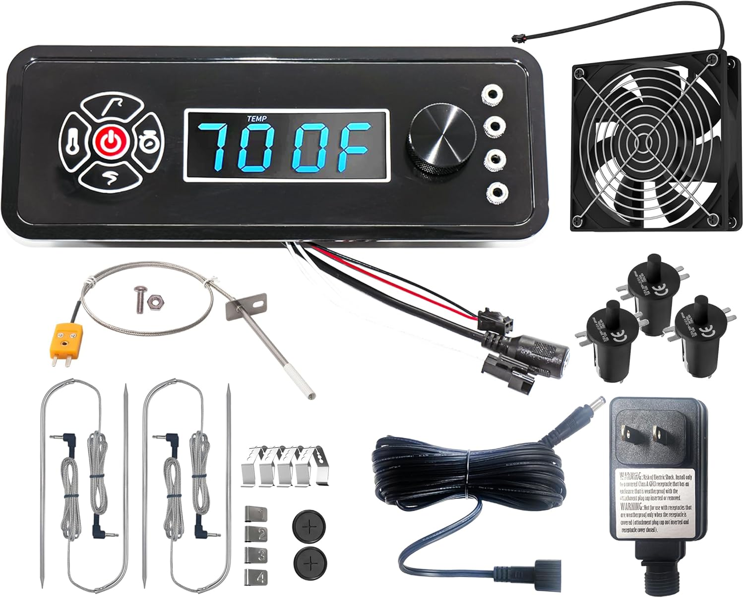 Replacement Non-WiFi Controller Combo Set for Masterbuilt Gravity Series 560/800/1050 Digital Charcoal Grill + Smoker