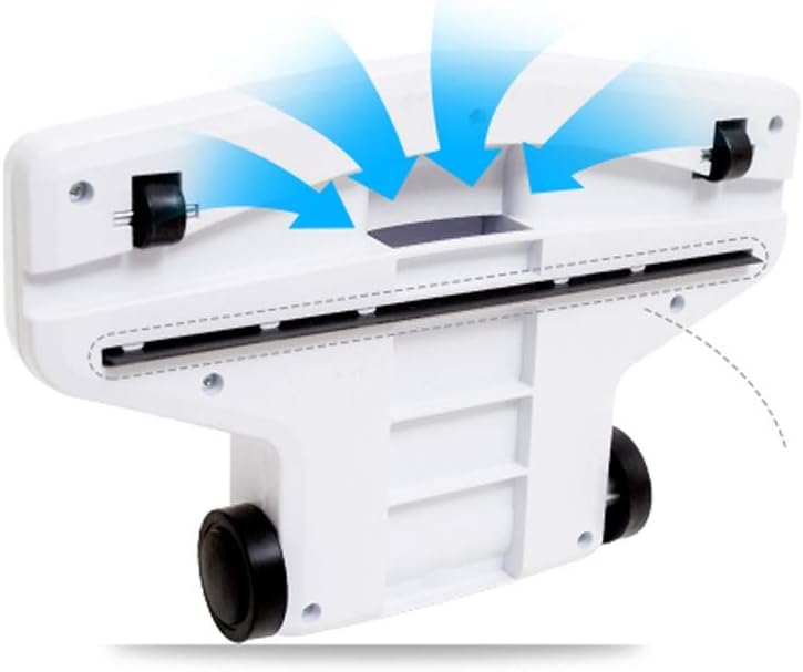 Hard Floor Vacuum Handheld Pusher Dual-Purpose Vacuum Cleaner Vertical Mite Sweeper (Color : Blue)