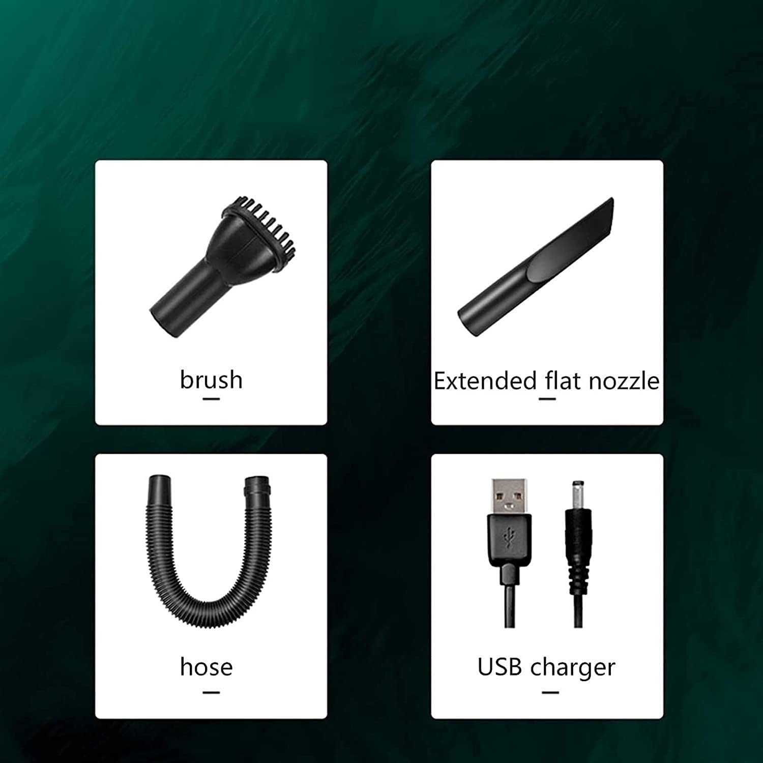 Handheld Vacuum Cleaner, Cyclone Handheld Vacuum Cordless and Powered by Strong Motor, Quick Charging Tech, Replaceable HEPA Filter Meet Various Needs in Vehicle & House Energy (Black)