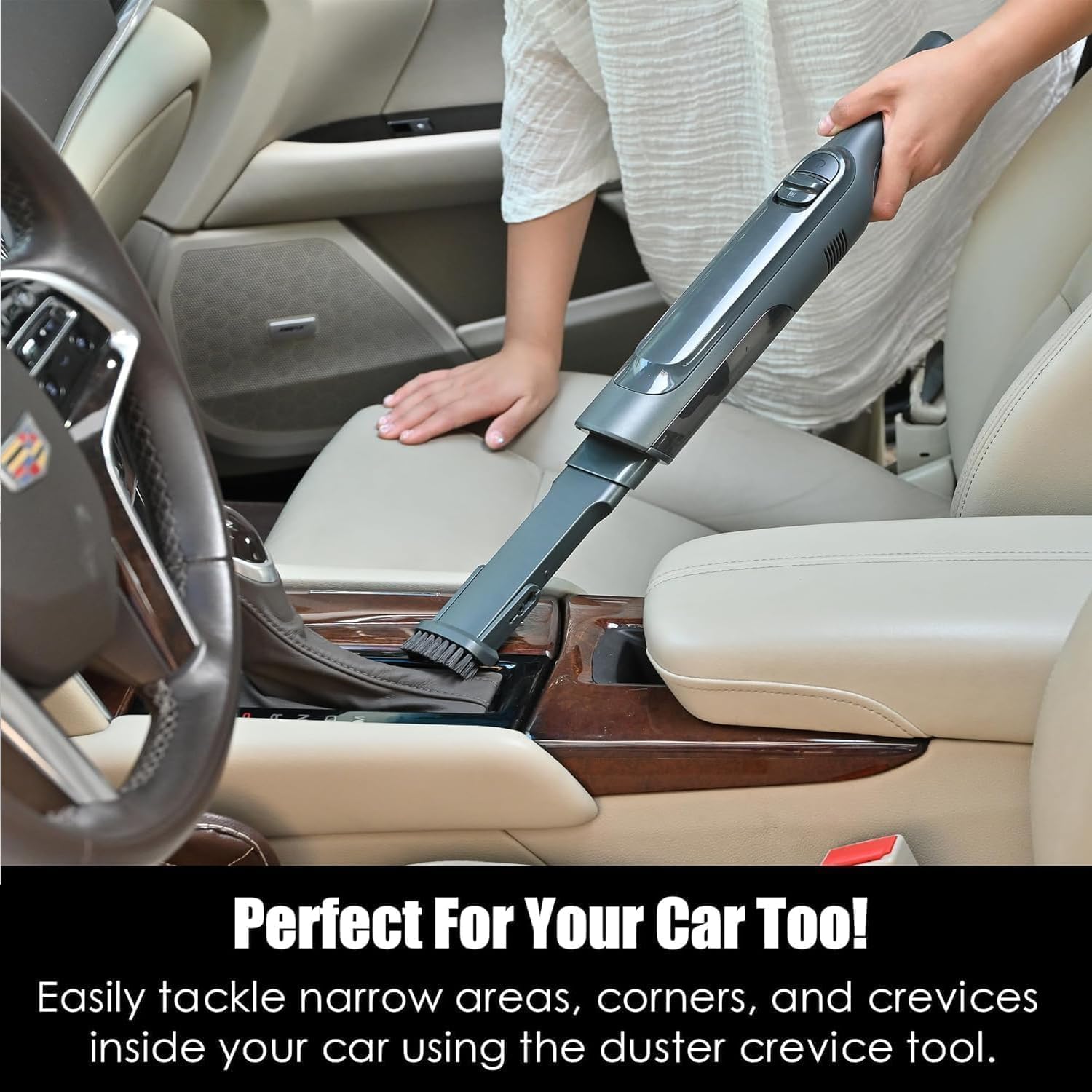 Handheld Vacuum Cordless, Lightweight 1.4lb with Powerful Suction, Charging Dock, Single Touch Empty and Detachable Dust Cup, Portable Mini Car Vac for Home Office and Pet Hair