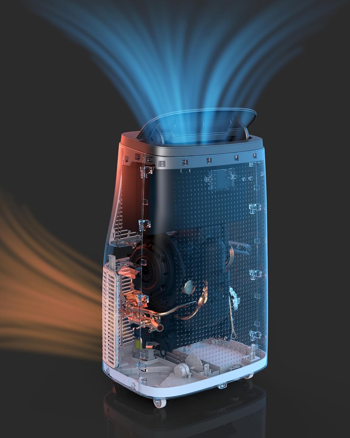 14000 BTU Portable Air Conditioner – 3-In-1 Cooling, Dehumidifying & Fan, Remote Control & Window Kit Included, Ultra Quiet for Bedroom, Office, and Living Room