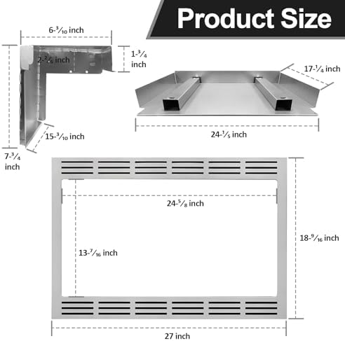 27-inch NN-TK922SS Microwave Trim Kit with 4 Strong Magnets Design - Compatible with Panasonic Microwave Oven Models Including NN-SE9-S, NN-SD9-S, NN-SN9-S