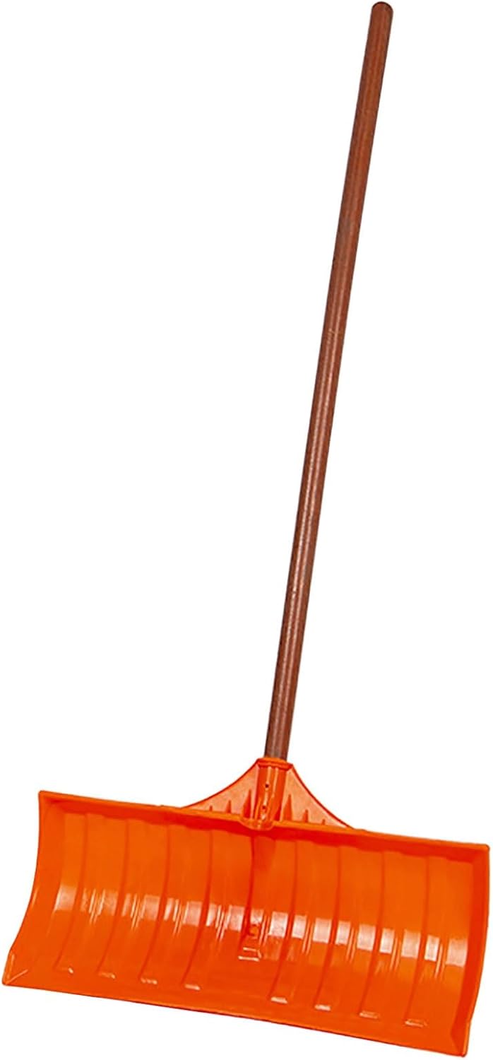 Snow Shovel, Snow Shovels with Grip, Lightweight and Portable for Emergency Use, Garden, Driveway, and Outdoor Activities(Orange)