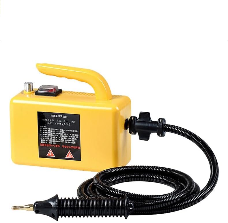 Wet and Dry 2 in 1 Multi-purpose Handheld Powerful Steam Cleaner Portable (Yellow)