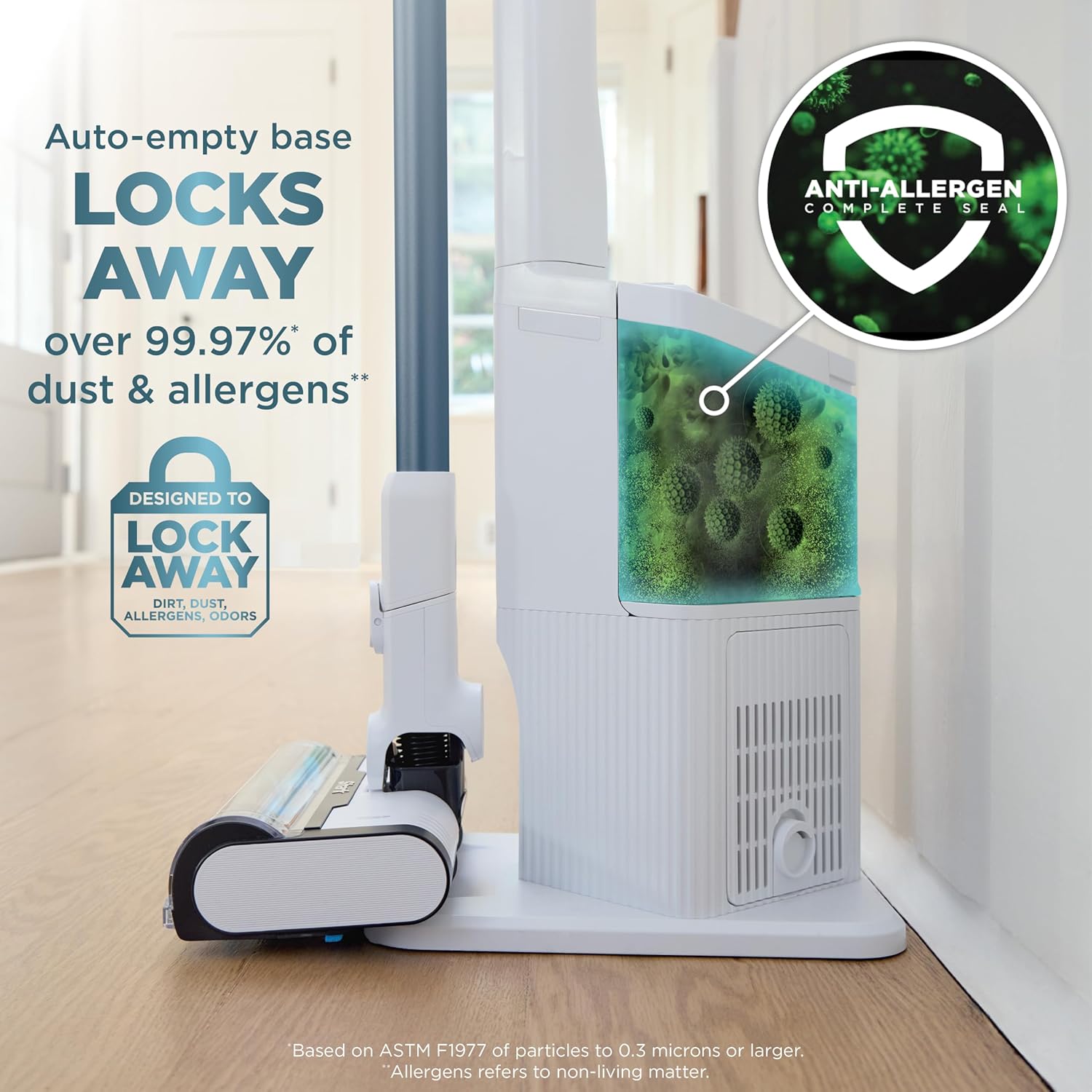 Shark Clean & Empty Cordless Stick Vacuum – Lightweight Cordless Vacuum with Auto-Empty System, HEPA Filter, Portable, Rechargeable, Exclusive Motorized Hand Tool for Pet Hair, BU3523