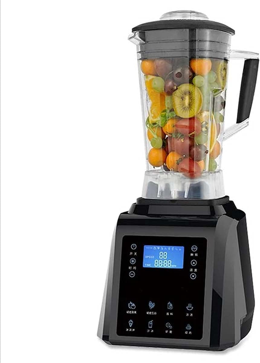 Fruit Juicer, Automatic Digital Touch Screen 3HP BPA Free 2L Professional Blender Juicer High Power Food Processor Green Fruit Smoothie Home