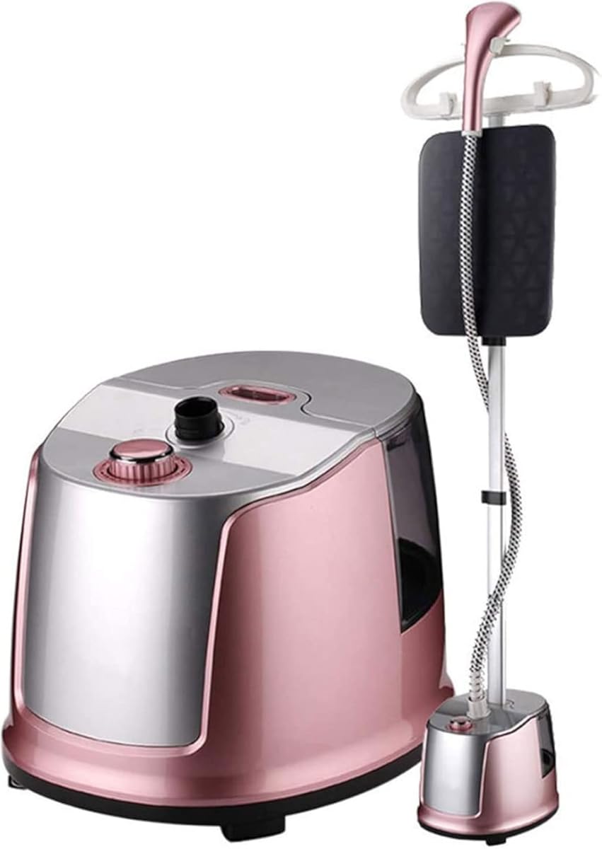 Clothes Vertical Garment Steamer 2200W Professional Heavy Duty Clothes Steamer for Commercial 30S Quick Wrinkle Removal with 3.0 Liters Water Tank, Handheld Clothes Steam Iron,Red