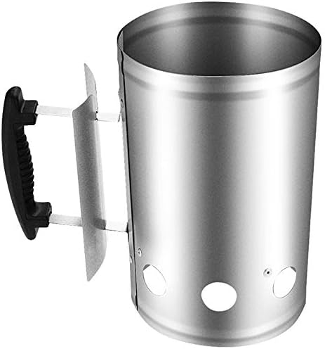 Grill Barbecue BBQ Galvanized Steel Chimney Lighter Basket Outdoor Cooking Quick Rapid Fire Briquette Charcoal Starters Can Cani