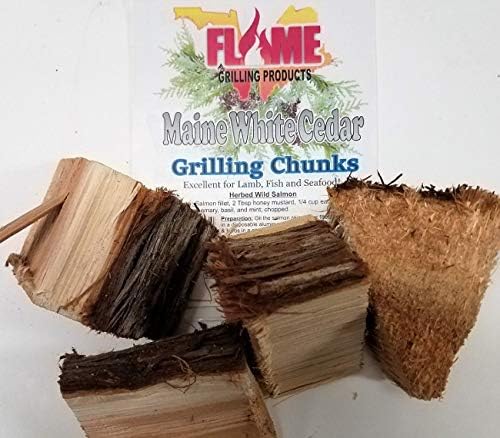 Bulk White Cedar Grilling Chunks - 14x14x14 Box, Approx 30lbs