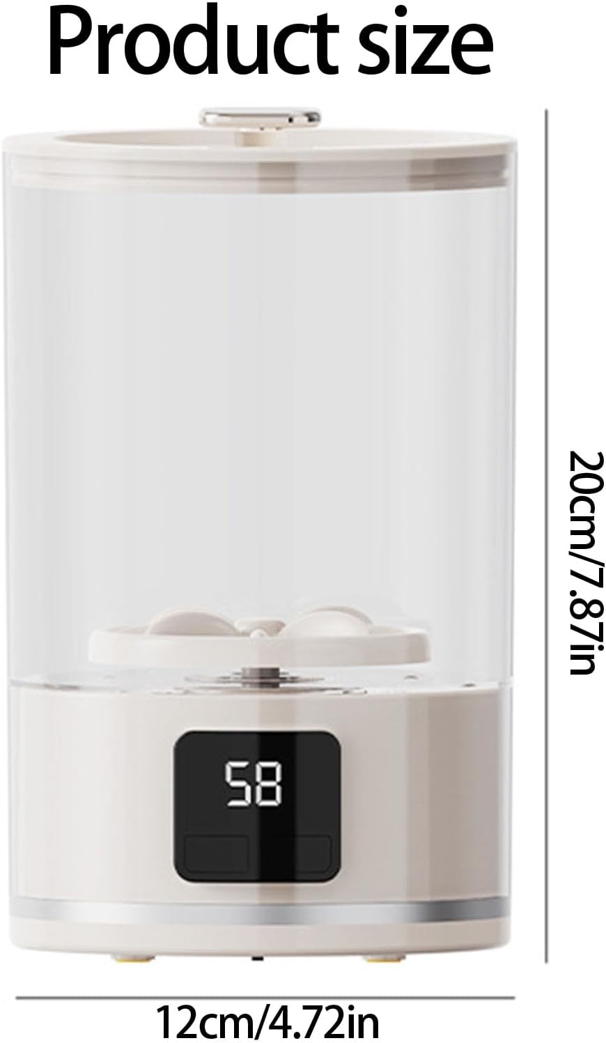 Portable Small Washing Machine 3000mAh Cordless Washer Underwear Cleaner for Socks Travel Camping Apartment Use