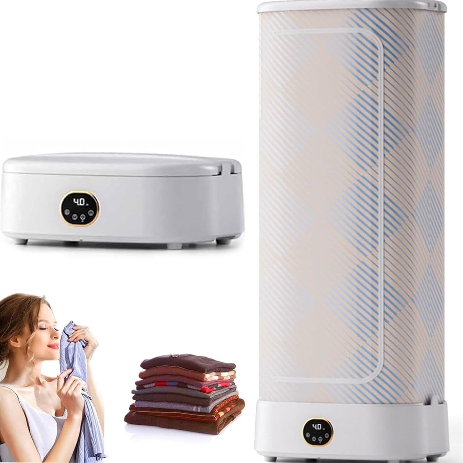 Automatic Ironing and Folding Machine Iron with Steam Function for Clothes and Fabrics