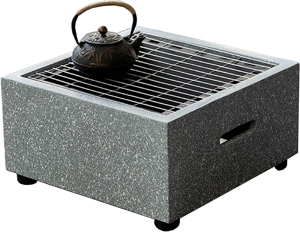 Fire Pit Square Wood Burning fire Pit, Outdoor Barbecue, Heating, ice Pit Three in one Terrace Garden fire Pit