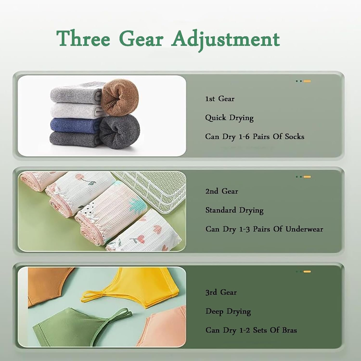 McbeAn Small Tumble Dryer, Mini Electric Clothes Dryer, Quick Drying in 30 Minutes, 3 Gear Adjustment, Dry Clothes Capacity 1kg, 3D Drying, with Stainless Steel Tub, for Apartment, Home, Dorm