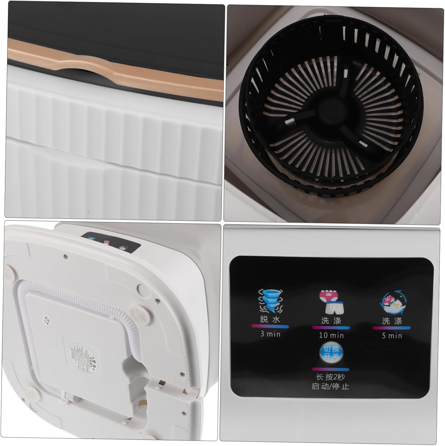 Portable Mini Washing Machine Compact Washer Dryer for Clothes Socks and Underwear Laundry for Travel and Camping