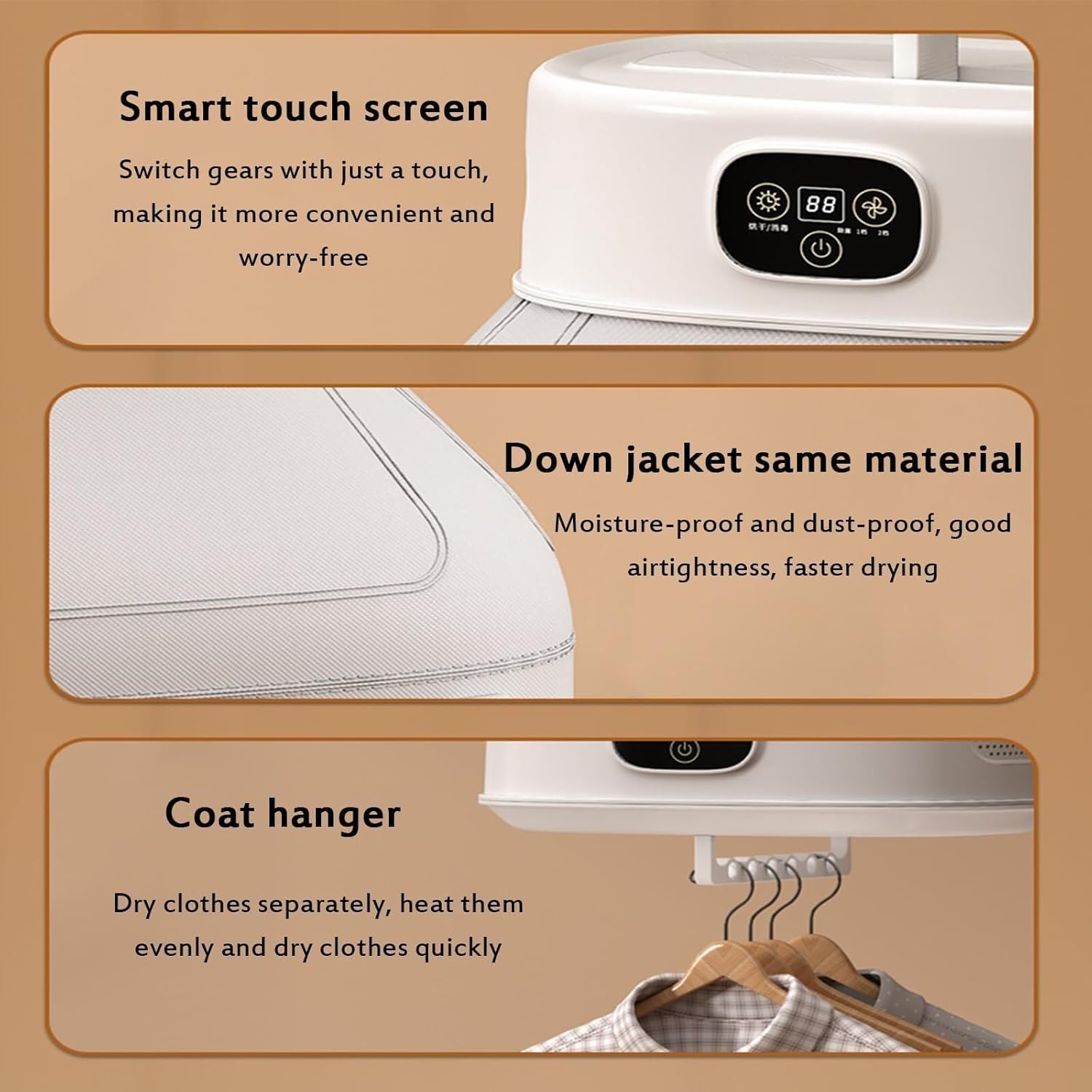 Generic Household Dryer, Drying Clothes Dormitory Foldable Portable Clothes Dryer, Drying Machine, Household Small Clothes Dryer Air Dryer Clothes Dryer