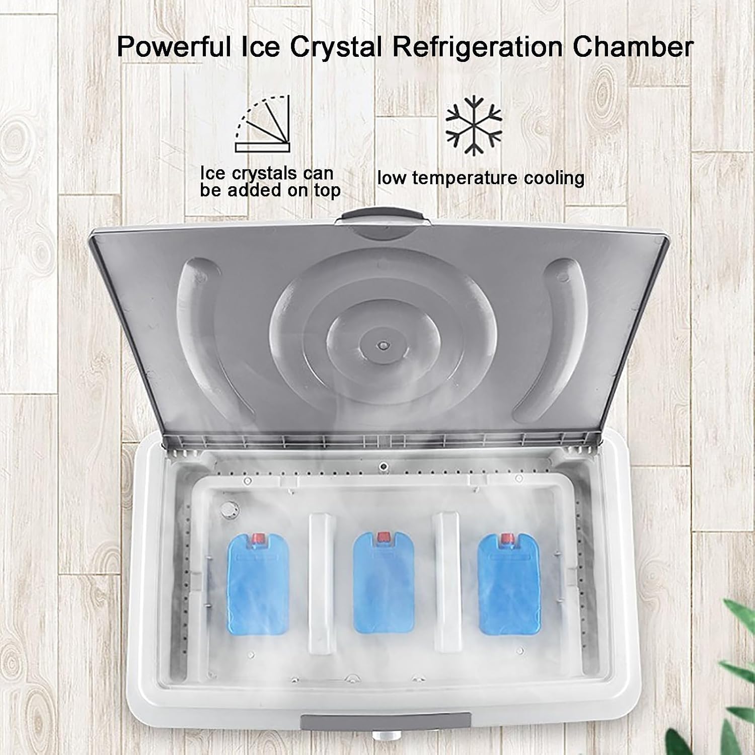 Air Coolers for Home 3 in 1 Evaporative Air Cooler, 3 Speeds Portable Room Air Conditioner, 4 Ice Crystal Boxes & 55L Water Tank, Auto Oscillation