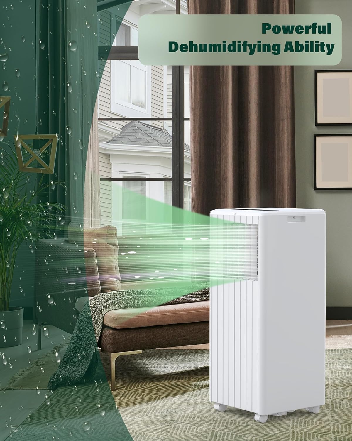 Portable Air Conditioners, 8000 BTU for Room Up to 350 Sq. Ft. with Remote Control