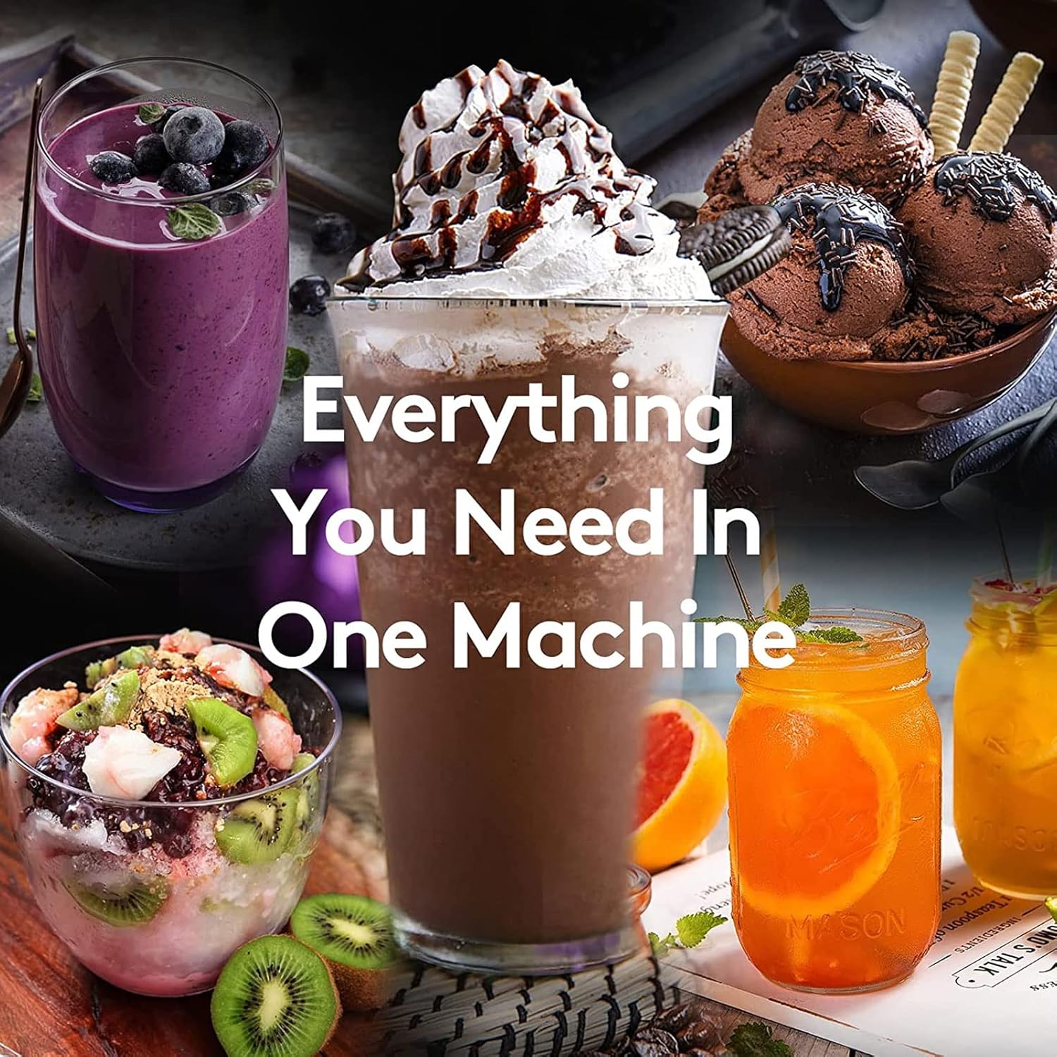 Blender Smoothie Maker, 1000W High Speed ​​Professional Smoothie Blender, Adjustable Speed, 1.5L Jar, Kitchen Professional Food Processor Blender (Yellow)