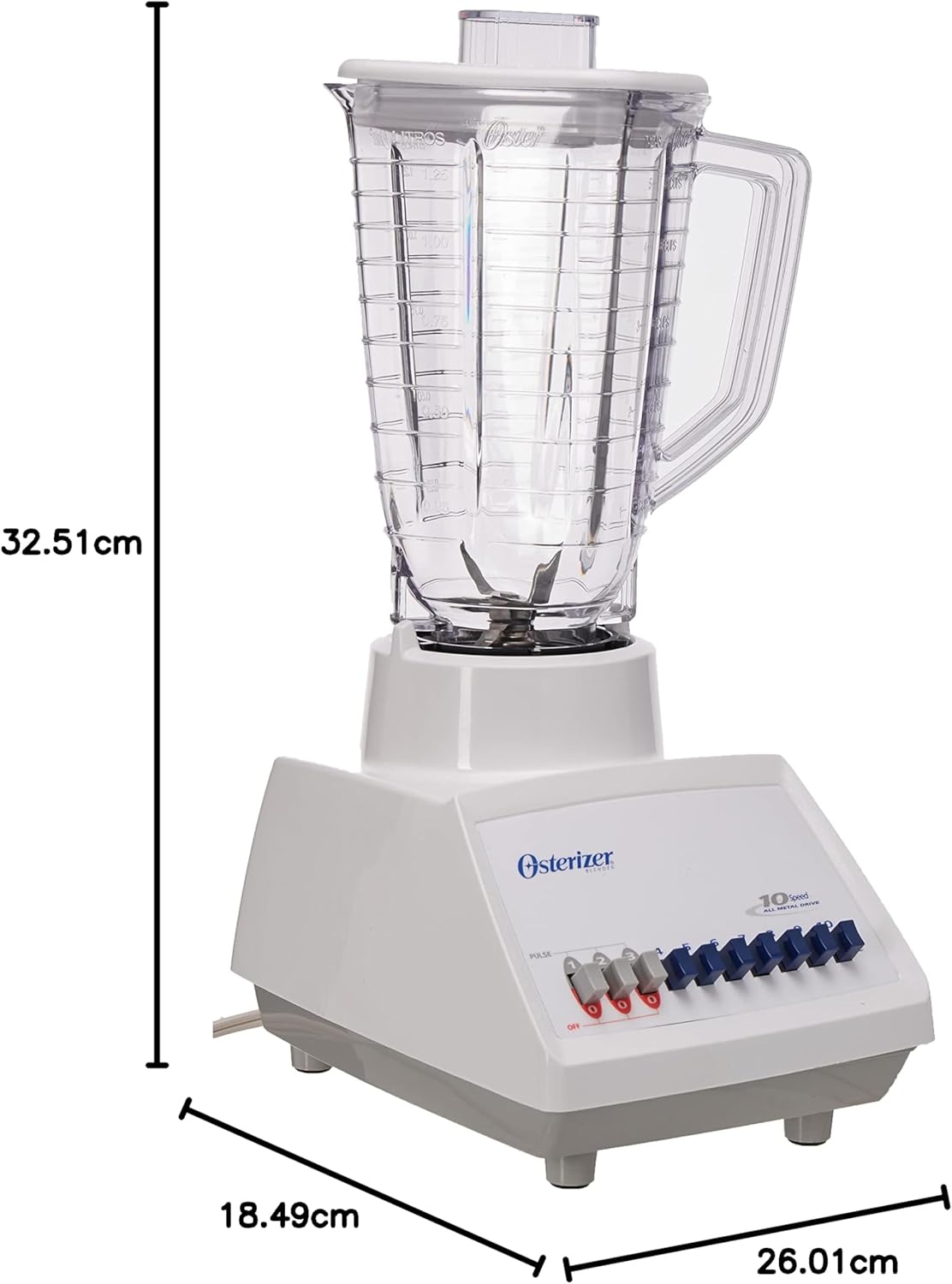 Mexican Classic Oster Galaxie Blender Made in Mexico Osterizer (White)