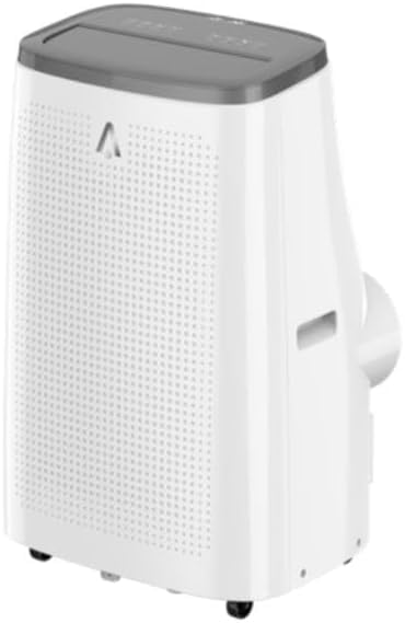 14000 BTU Portable Air Conditioners, 3-In-1 Unit Offers Fast Cooling, Dehumidification, Three-Speed Fan for Rooms Up to 750 Sq. Ft, with a 24-Hour Timer, Remote Control, and Operates Quietly, Gray