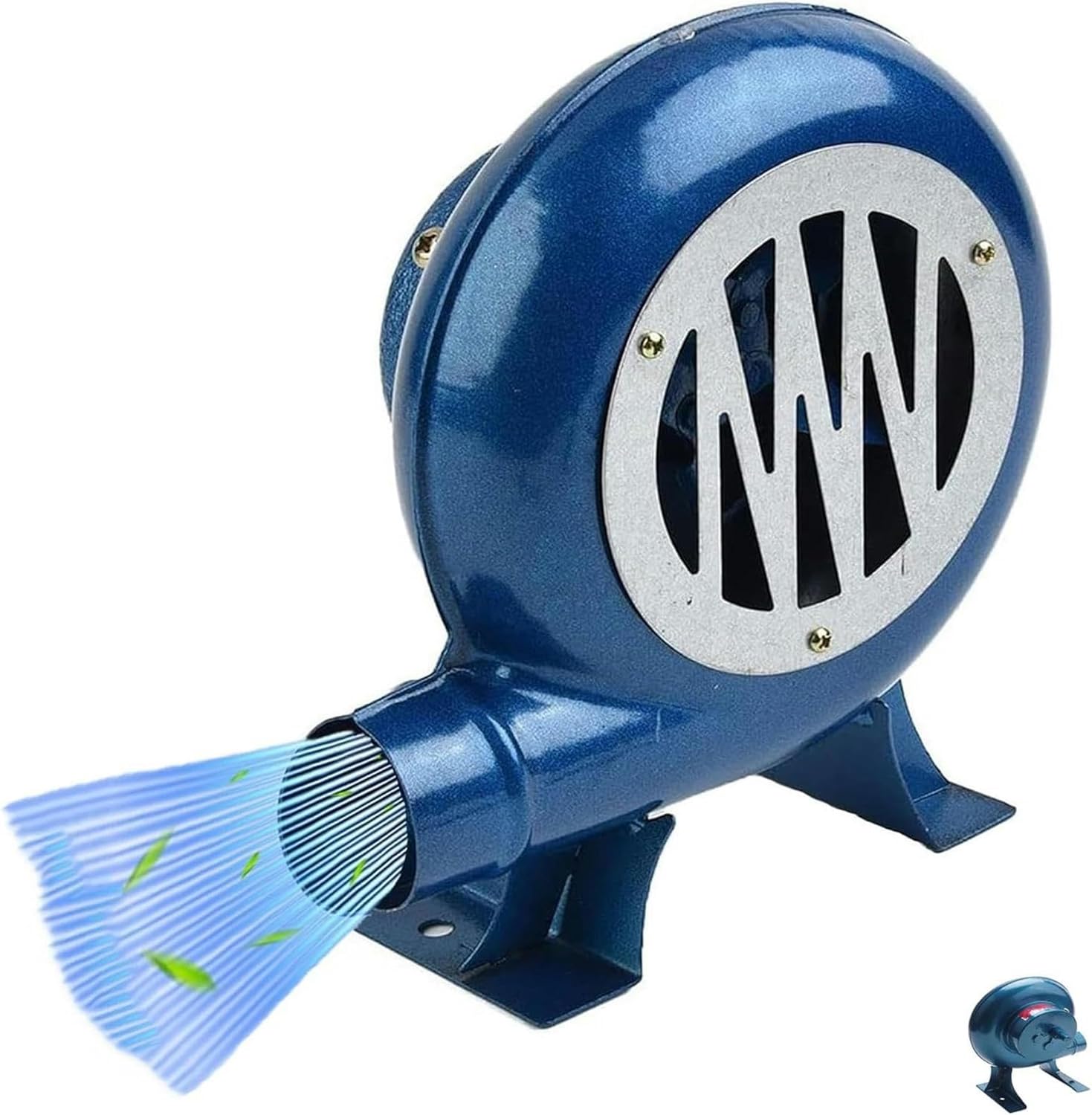 Iron Gear Popcorn Fan Manual Fan, Manual Iron Gear BBQ Blower, Hand Crank Blacksmith Forge Blower, Blower Grill Fire Starter Flame Exciter Tool, Outdoor Cooking Manual Air Blower Accessories(120W)