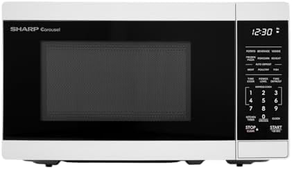 SHARP Compact Countertop Microwave Oven with Removable 10