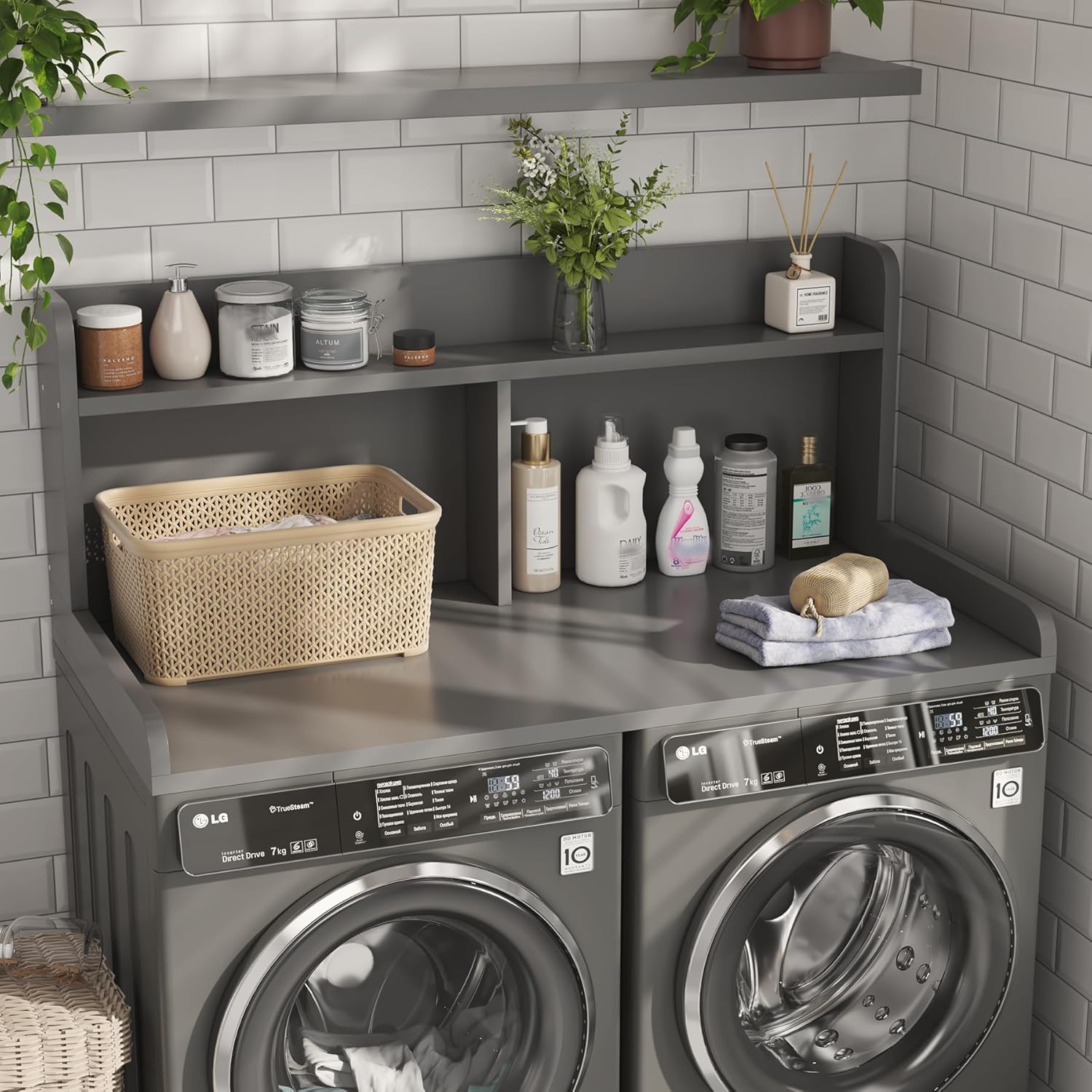 2-Tier Washer Dryer Countertop, 18.5