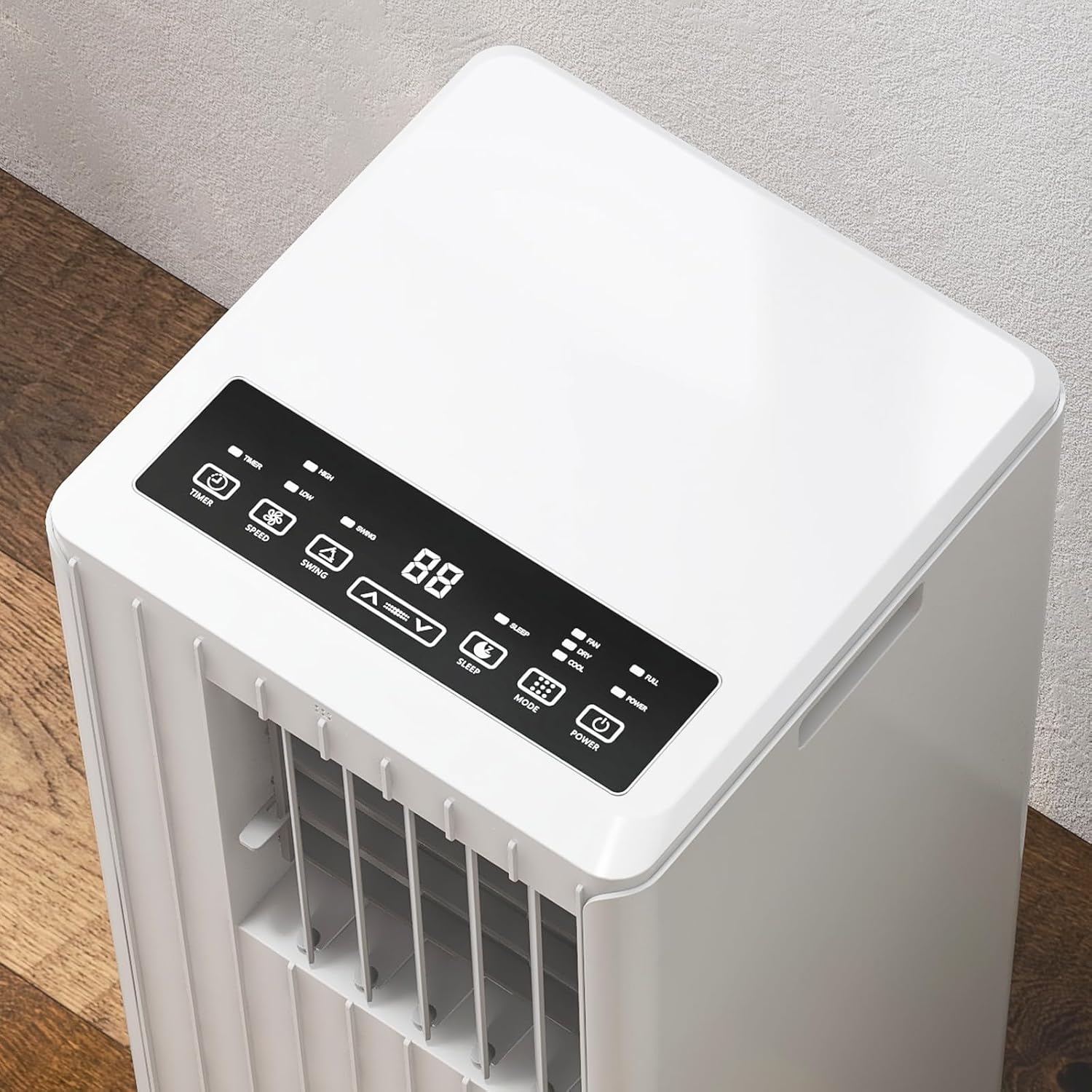 8000 BTU Portable Air Conditioner, 350 Sq.Ft Coverage, 3-In-1 Cooling, Fan, Dehumidifier, with Remote Control, 24H Timer, with Remote Control, Sleep Modes, for Bedroom, Office