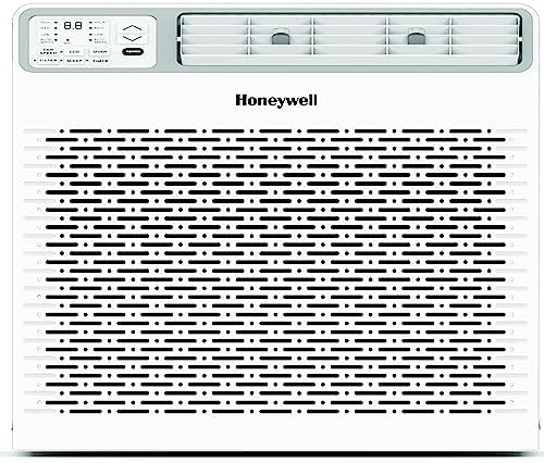 Honeywell 8,000 BTU Digital Window Air Conditioner, Remote, 4 Modes, Eco, 350 sq ft Coverage