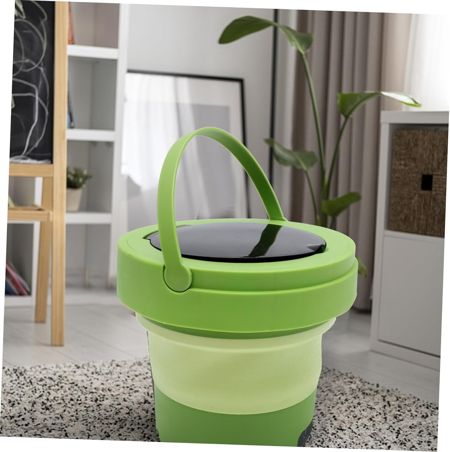 TEHAUX Portable Mini Washing Machine 6L Foldable Travel Washer for Camping Travel and Apartments Lightweight Collapsible Clothes Dryer Rotating Clean Function