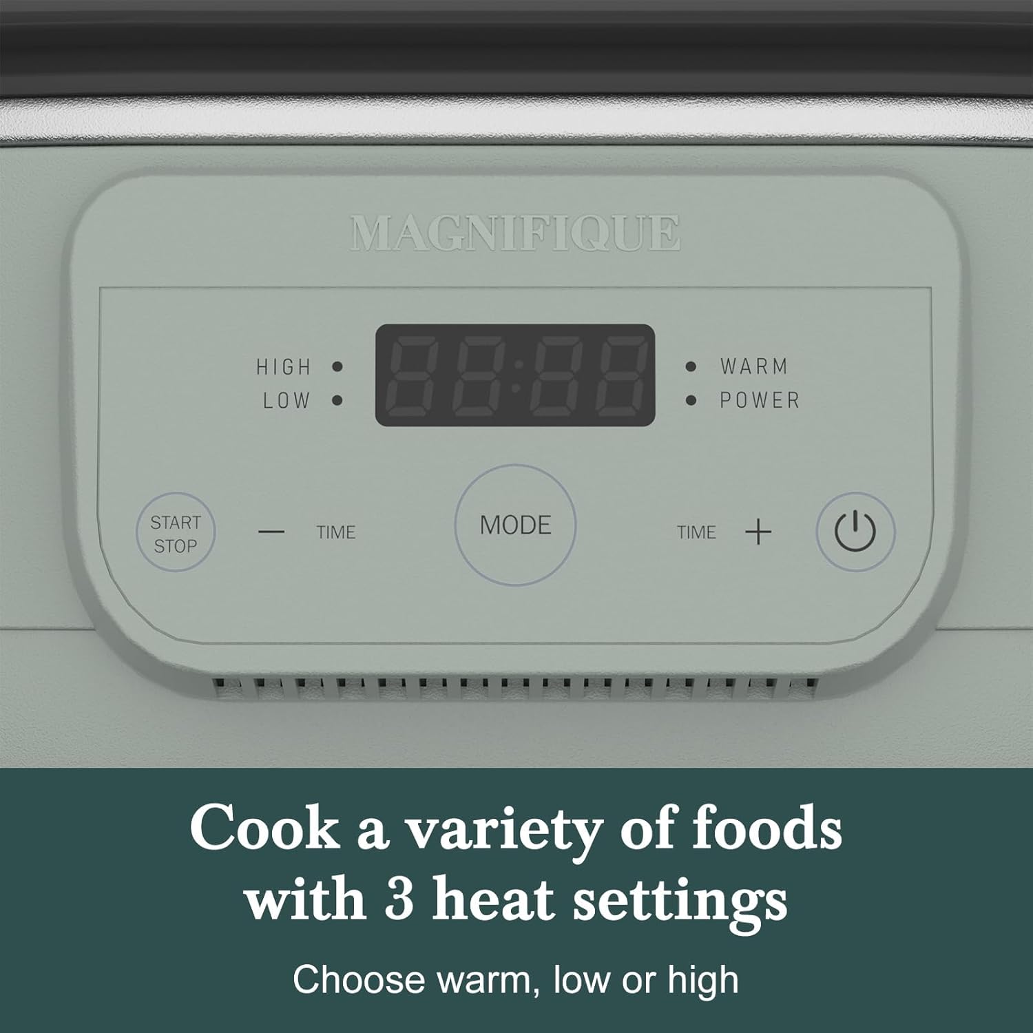 6 Quart Programmable Slow Cooker Removable Healthy Nonstick Crock Pot - Small Kitchen Appliance for Family Dinners - Serves 6+ People - Heat Settings: Keep Warm Olive Olive